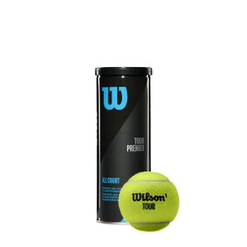 Wilson TOUR PREMIER ALL CT 3 BALL CAN, lopta za tenis, crna
