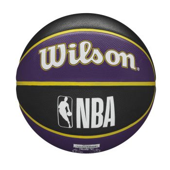 Wilson NBA TEAM TRIBUTE LA LAKERS, lopta za košarku, ljubičasta
