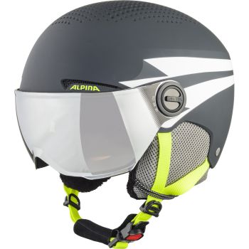 Alpina ZUPO VISOR Q-LITE, dječija skijaška kaciga, crna