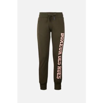 Boxeur BASIC LONG LOGO SWEATPANTS, ženski donji dio trenerke, zelena