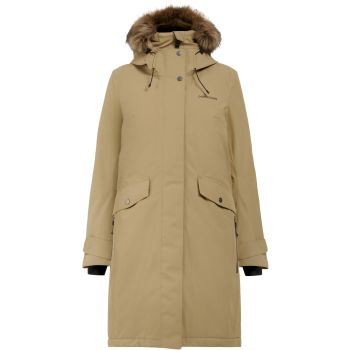 Didriksons ERIKA WNS PARKA 3, ženska jakna a planinarenje, bež