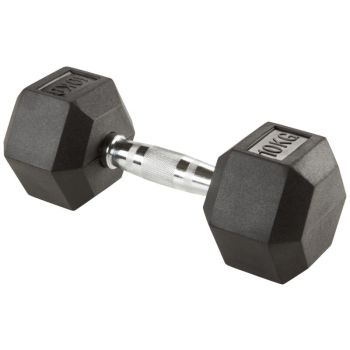Energetics HEX DUMBBELLS, fitnes tegovi, crna