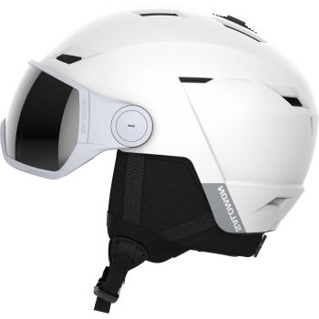 Salomon ICON LT VISOR, kaciga skijaška, bijela