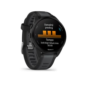 Garmin FORERUNNER 165, sat, crna