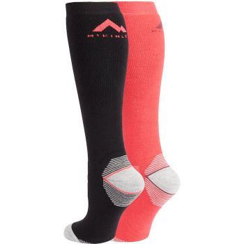 McKinley ROB UX 2-PACK MCK, ženske čarape za skijanje, crna