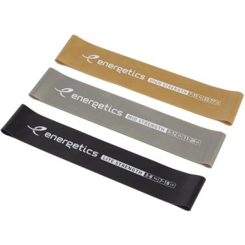 Energetics MINI BANDS SET PRO 1.0, fitnes traka, crna