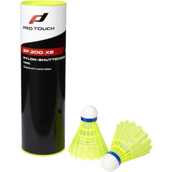 Pro Touch SP 200 X6 SHUTTLECOCK, loptica za badminton najlon, žuta