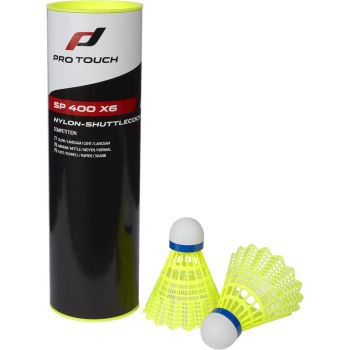 Pro Touch SP 400 X6 SHUTTLECOCK, loptica za badminton najlon, žuta