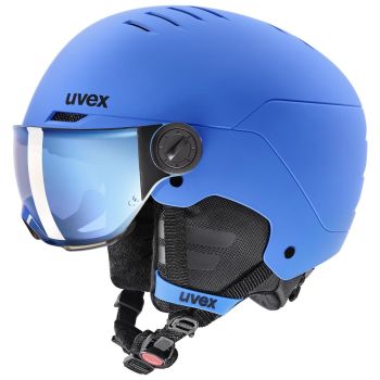 Uvex ROCKET JR VISOR, dječija skijaška kaciga, plava