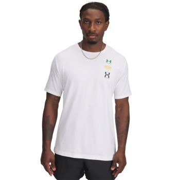 Under Armour M 60/40S EVOL LOGO SS, muška majica, bijela