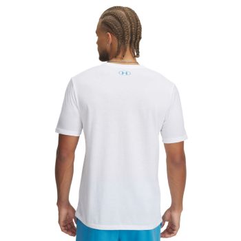 Under Armour M REFLECTIVE BIG LOGO SS, muška majica, bijela