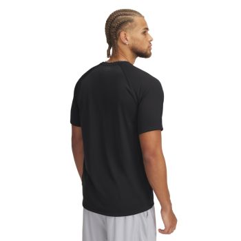 Under Armour M TECH PRINT FILL SS, muška majica za fitnes, crna
