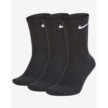 Nike U NK EVERYDAY CUSH CREW 3PR, čarape za fitnes, crna