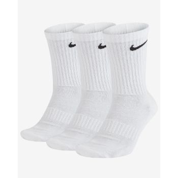 Nike U NK EVERYDAY CUSH CREW 3PR, čarape za fitnes, bijela