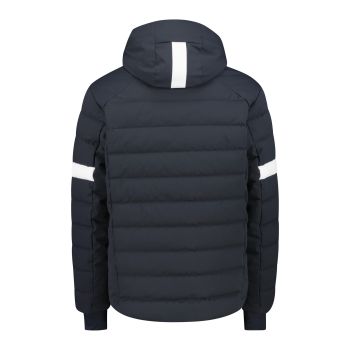 CMP MAN JACKET ZIP HOOD, muška jakna za skijanje, crna