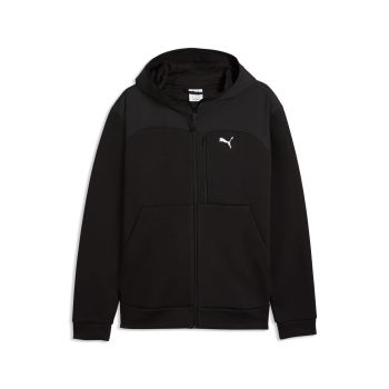 Puma PUMATECH MATERIAL MIX FULL-ZIP HOODIE DK, muški duks, crna