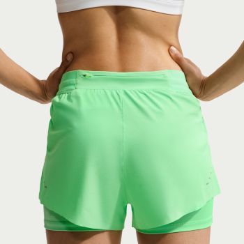 Nike W NK SWIFT DF MR 2N1 SHRT, ženski šorc za trčanje, zelena