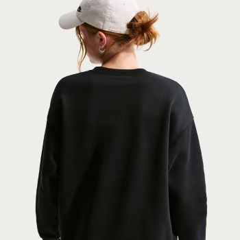 Nike G NSW STDIO FLC OVRSZD CRW AOP, dječiji duks, crna