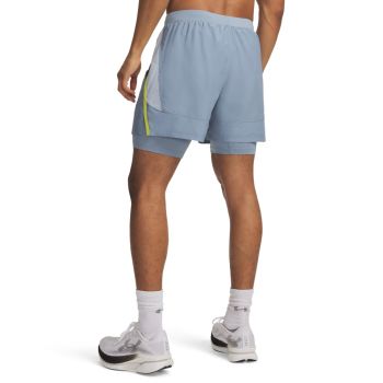 Under Armour LAUNCH 5INCH 2-IN-1 SHORTS, muški šorc za fitnes, siva