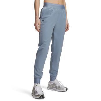 Under Armour RIVAL HI RISE WOVEN PANT, ženski donji dio trenerke, siva