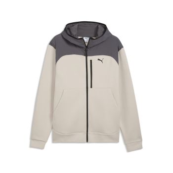 Puma PUMATECH MATERIAL MIX FULL-ZIP HOODIE DK, muški duks, bež