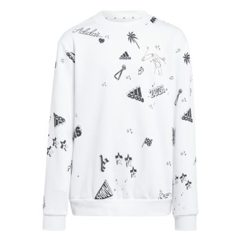 Adidas JG BLUV Q3SWEAT, dječiji duks, bijela