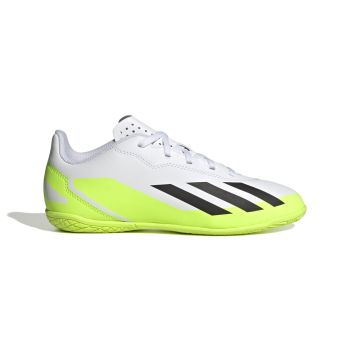 Adidas X CRAZYFAST.4 IN J, dječije patike za fudbal (in), bijela
