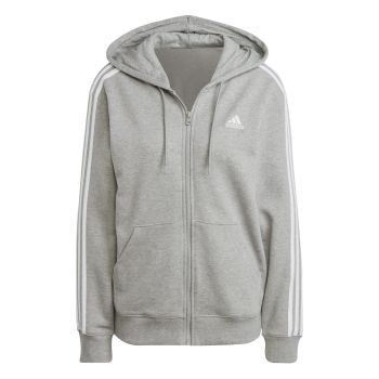 Adidas W 3S FT FZ R HD, ženski duks, siva