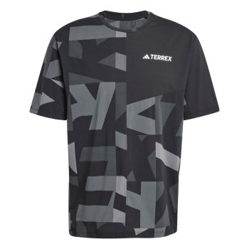 Adidas MT AOP TEE, muška majica za planinarenje, crna