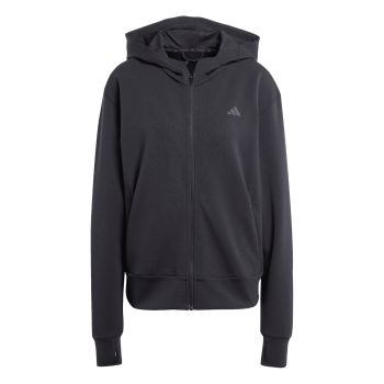 Adidas D4T FZ HOODIE, ženski duks za fitnes, crna