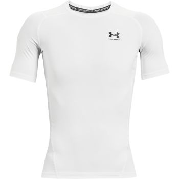 Under Armour HG ARMOUR COMP SS, muška majica za fitnes, bijela